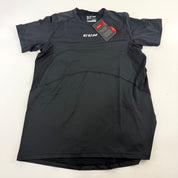 New Black Mens CCM Compression Short Sleeve Shirt | Senior L | #191520514723 - Top Flight Hockey