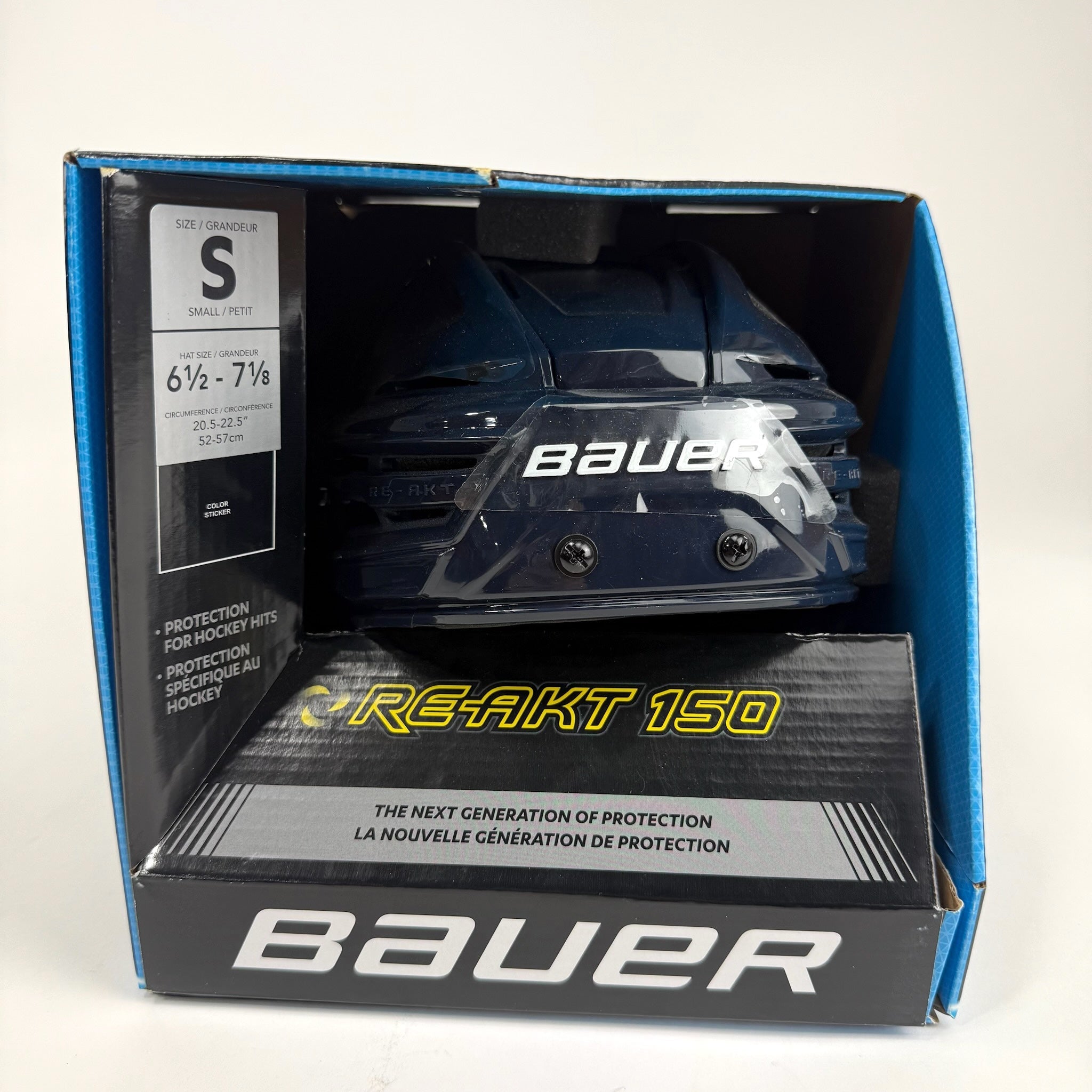 New Navy Bauer Re-Akt 150 Helmet | Senior Small | St. Louis Blues - Top Flight Hockey