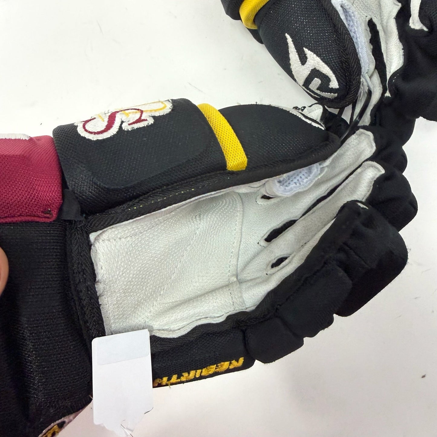 Used Black/Maroon/Yellow Rebirth Arise Gloves | Salisbury School | 15" | AB680