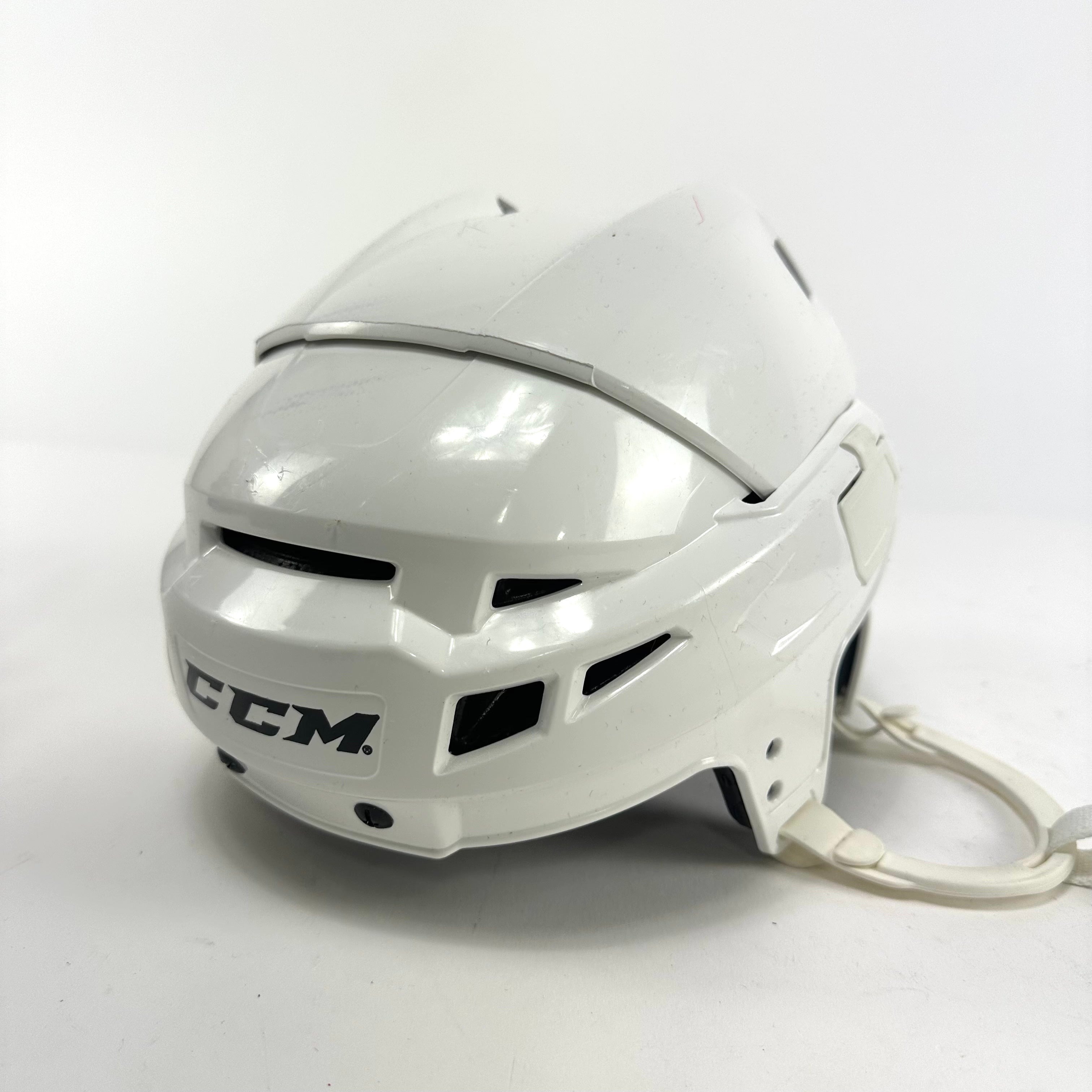 Used White CCM V10 Helmet | Small | L341 - Top Flight Hockey