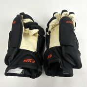 Brand New Black and Orange Flyers CCM HG12 Gloves - 15"