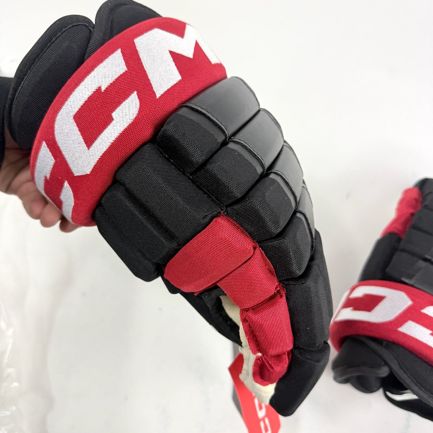New Black and Red CCM HG97 Gloves | Hurricanes | 15" - #191035207516