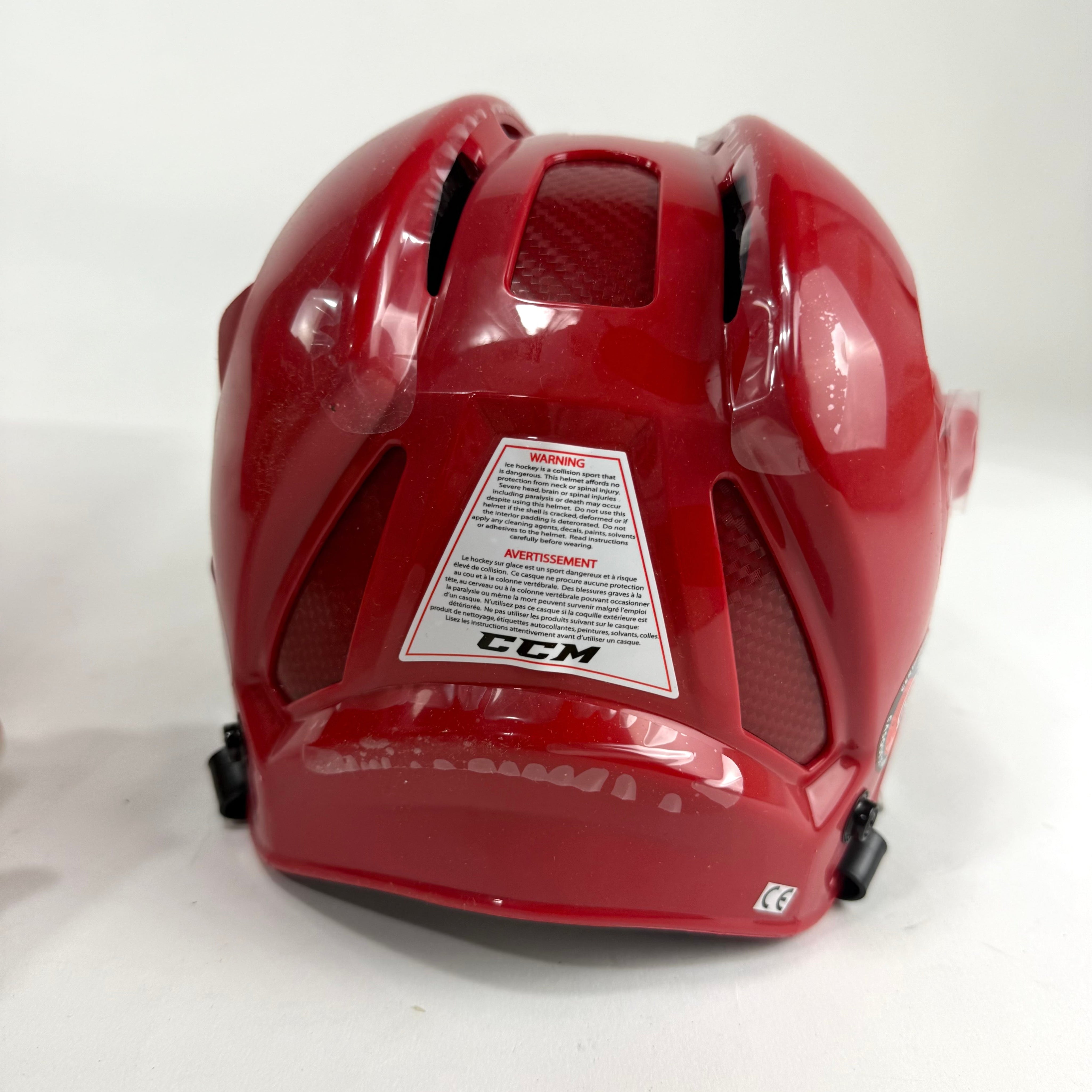 New Red CCM Fitlite Helmet | Medium - Top Flight Hockey