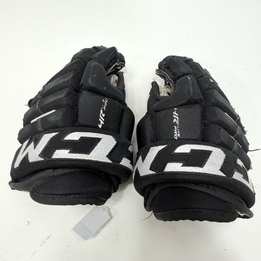 Used Black CCM Tacks 4R Lite Pro Gloves | 11" | AB400