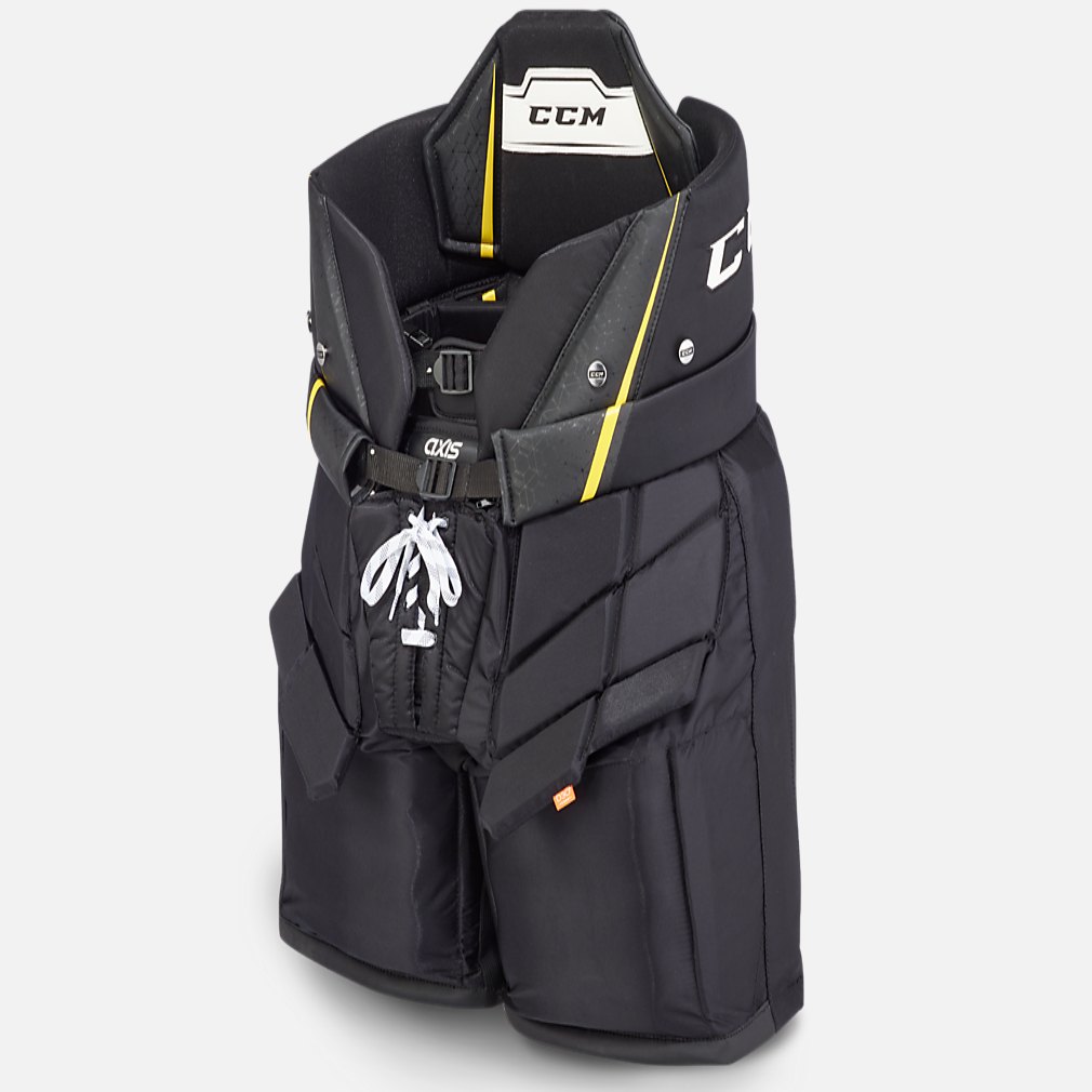 New CCM Black Axis Goalie Pants | Senior S | #191520077853 - Top Flight Hockey