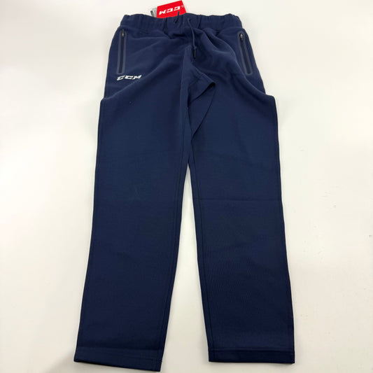 New Navy CCM Mens Premium Tapered Fleece Pant | Senior M | #191520015541