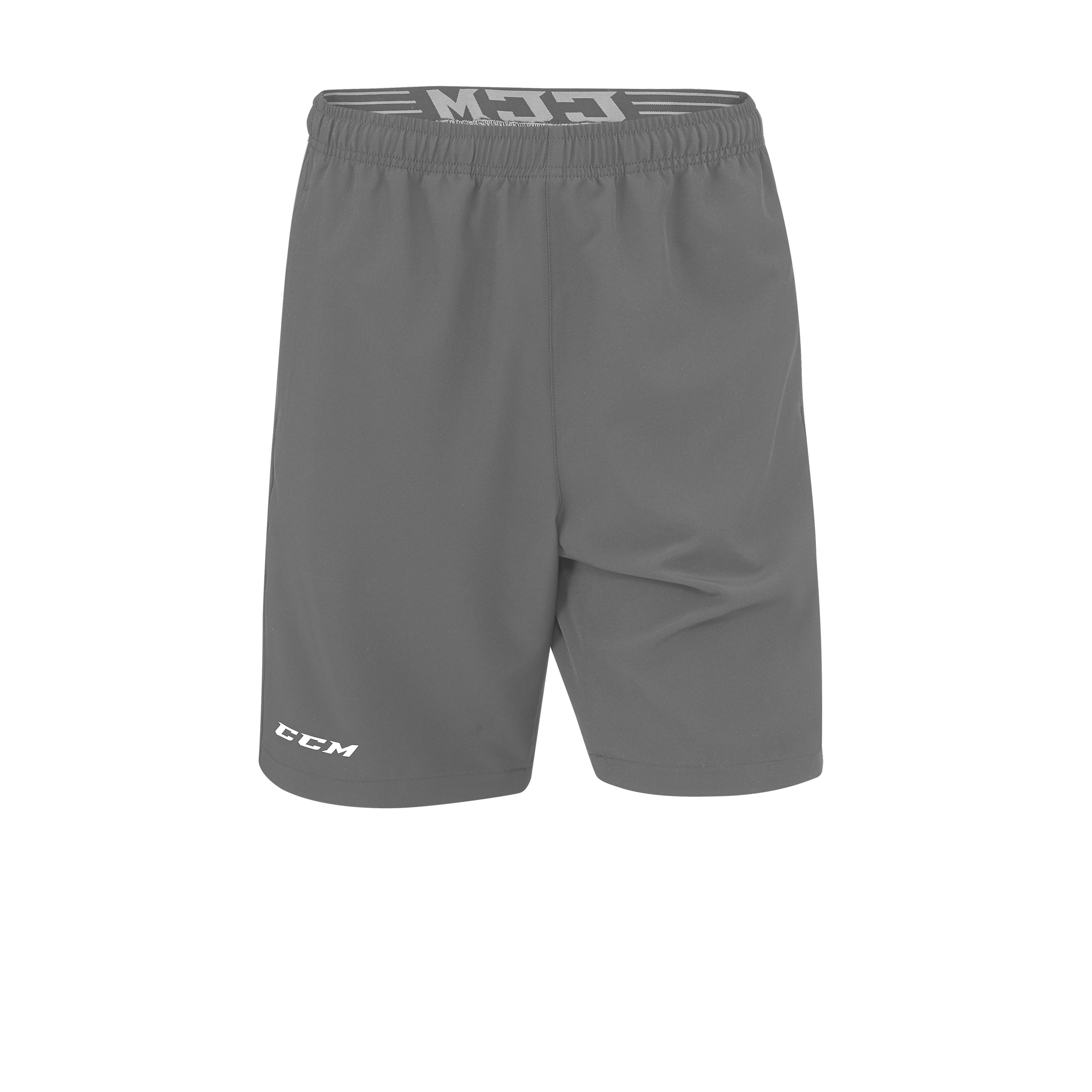 New CCM Charcoal Team Woven Short | Youth XL | #191520067977 - Top Flight Hockey