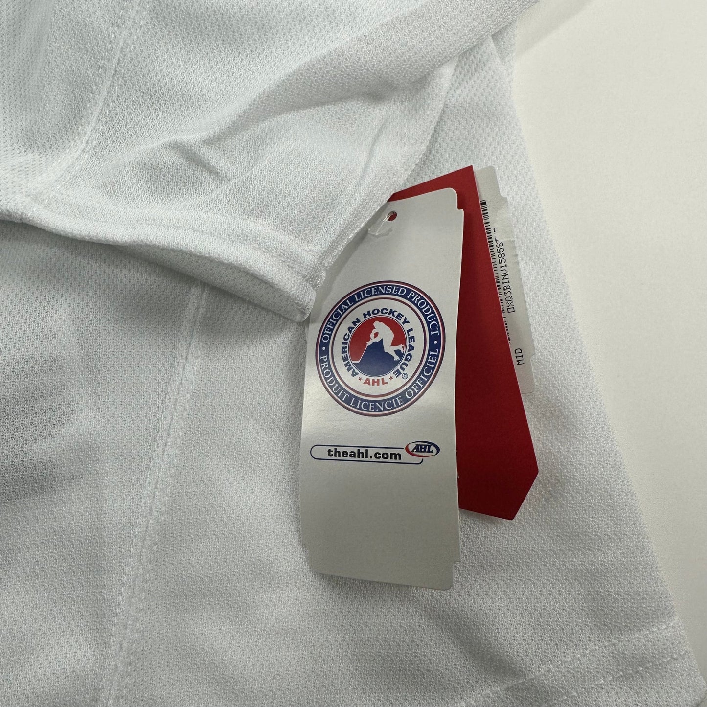 Brand New Size 58 - White San Antonio Rampage CCM Quickite Practice Jersey - MIC Made in Canada - Top Flight Hockey