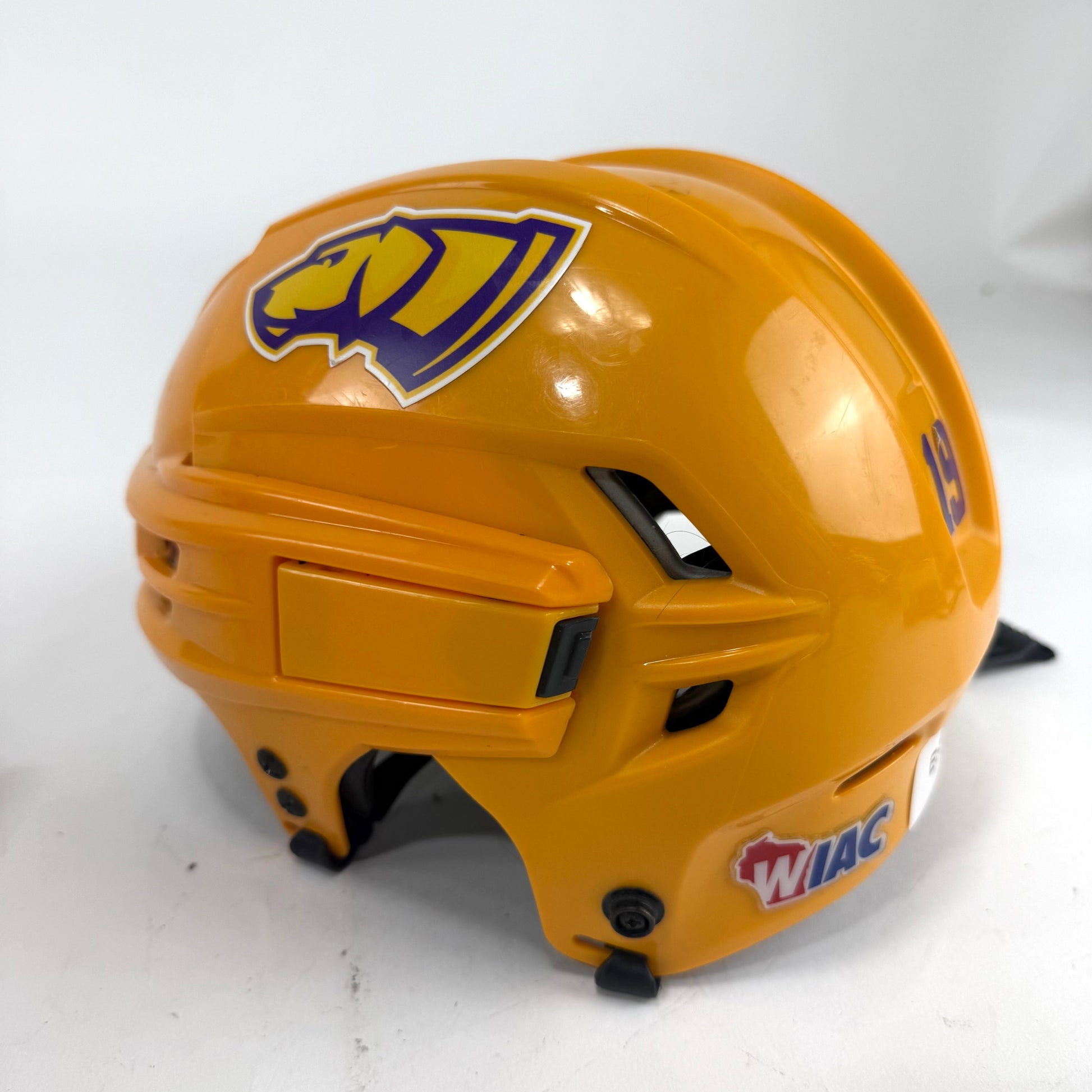 Used Sunflower Yellow CCM Tacks 910 Helmet | Medium | E492 - Top Flight Hockey