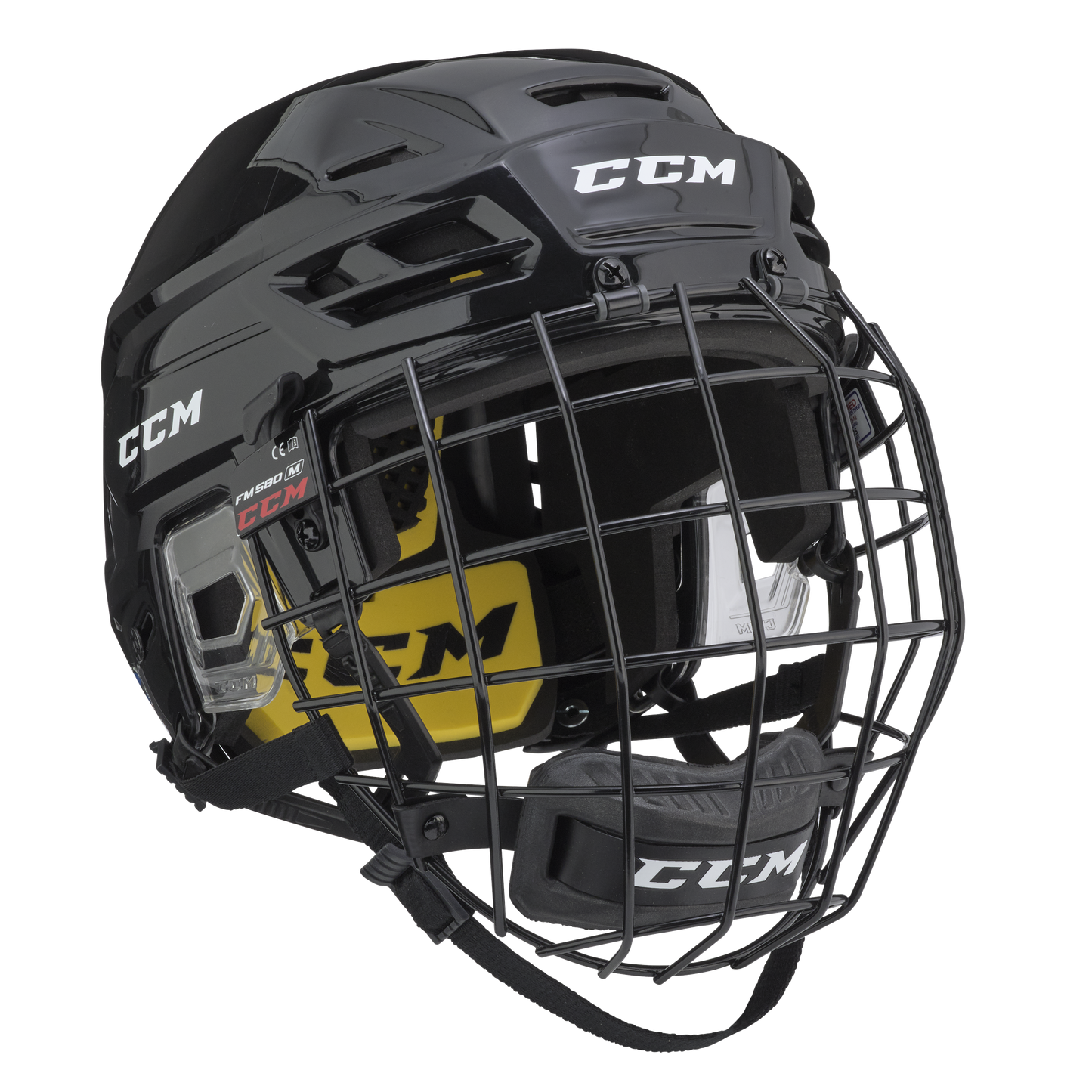 New Black Senior XS CCM Tacks 210 Helmet and Cage Combo - Top Flight Hockey