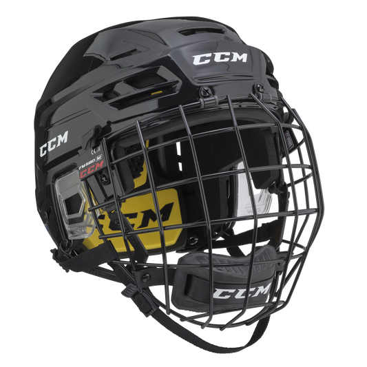 New Black Senior XS CCM Tacks 210 Helmet and Cage Combo - Top Flight Hockey