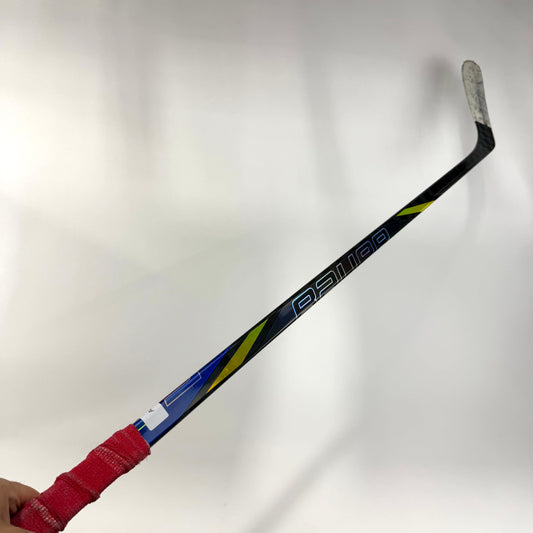 Used Left Blue and Yellow Bauer Nexus Tracer | 82 Flex Oates Pro Curve | AB939