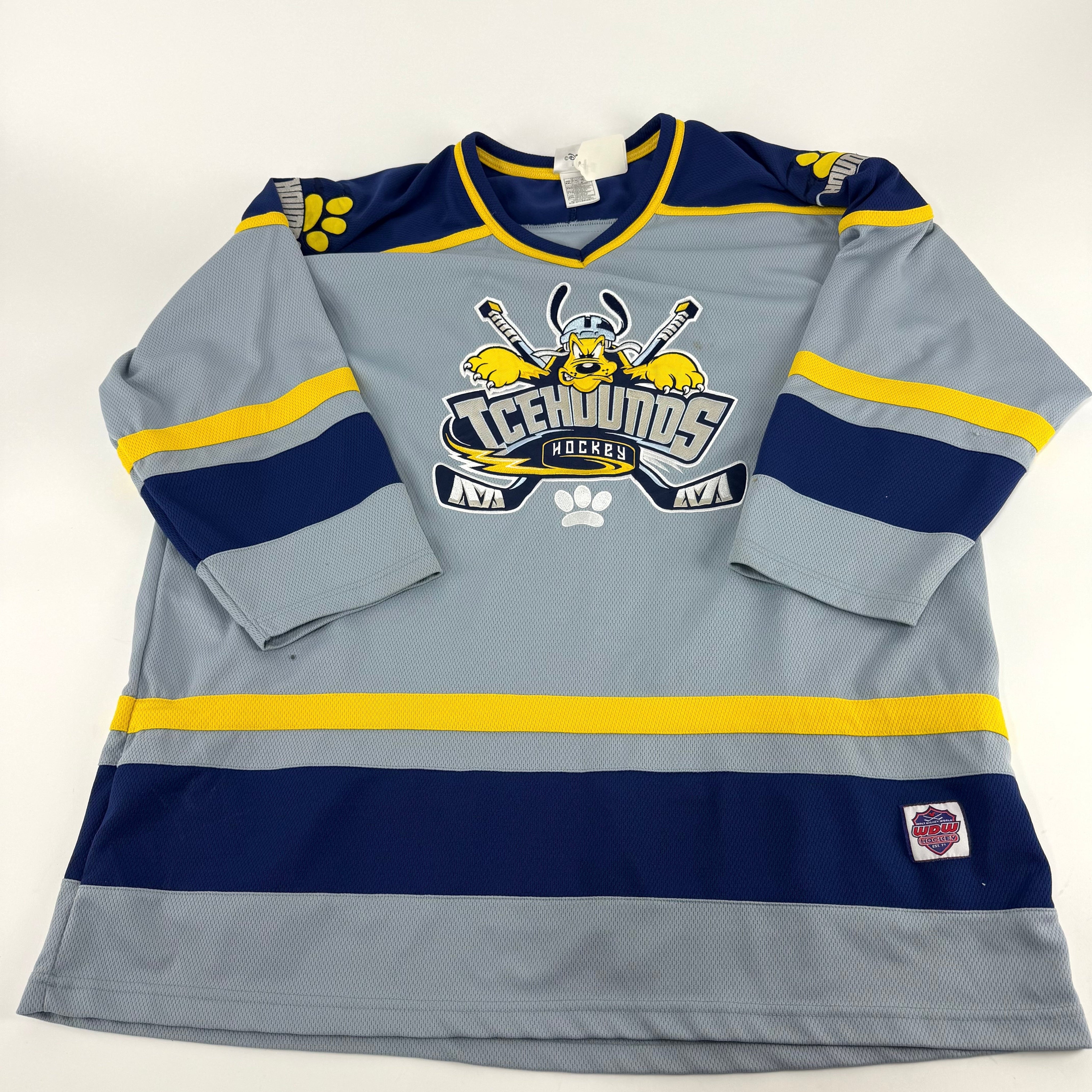 Used Grey Disney Icehounds Game Jersey | Adult XXL | U179 - Top Flight Hockey