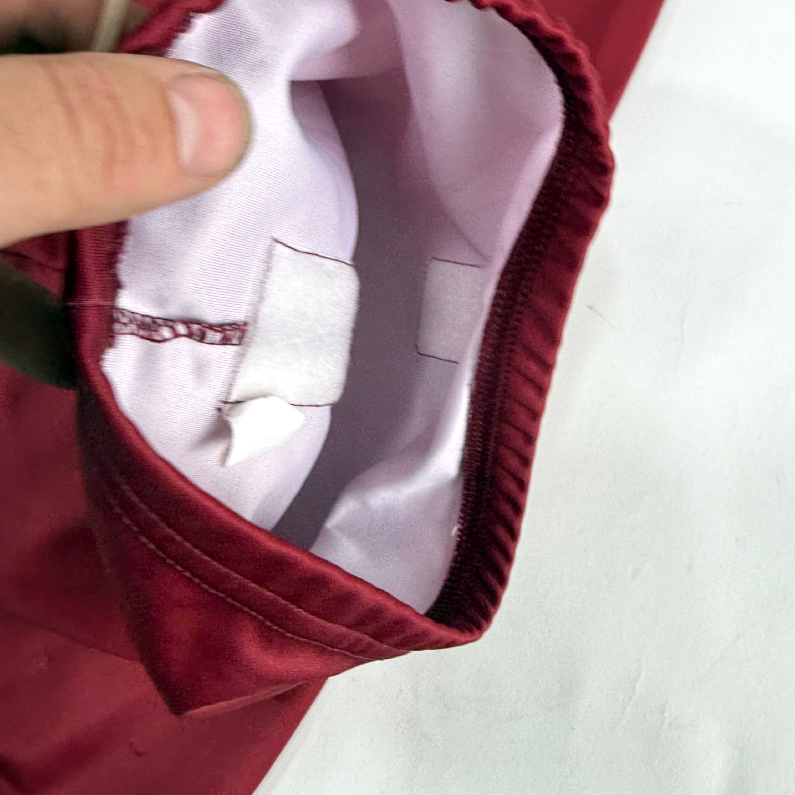 Used Once Maroon and Yellow Ft Wayne Komets Socks | 32" - Top Flight Hockey