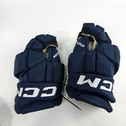 Used Navy CCM Jetspeed Pro Gloves | 13" | D381