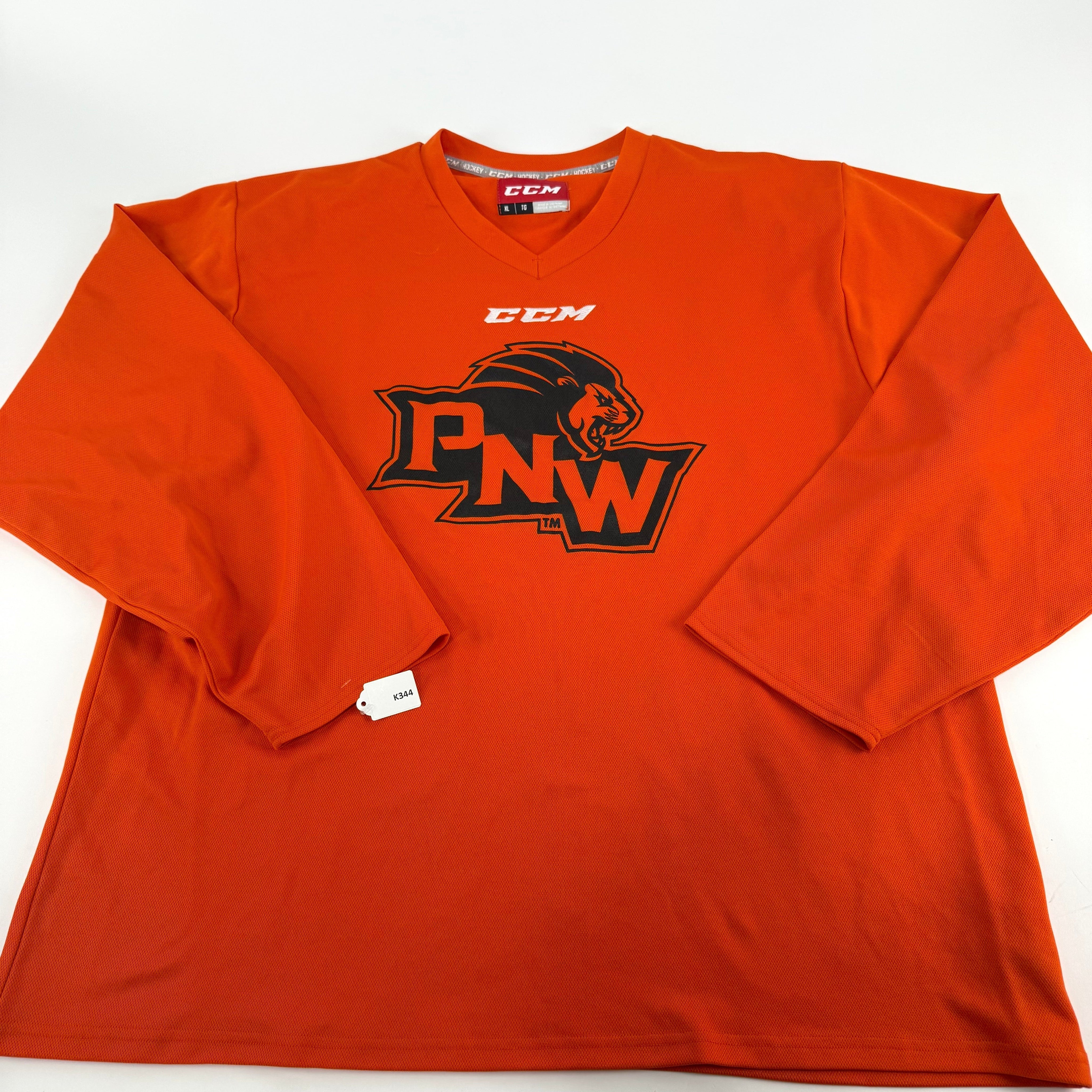 Used Orange CCM Purdue Northwest Practice Jersey | XL | K344 - Top Flight Hockey