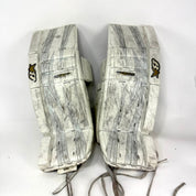 Used White Brian's Gnetik Goalie Pads | 35 +1" - Top Flight Hockey