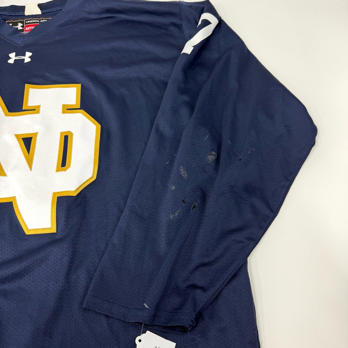 Used Navy Under Armour Notre Dame Practice Jersey | Senior Large | AB744