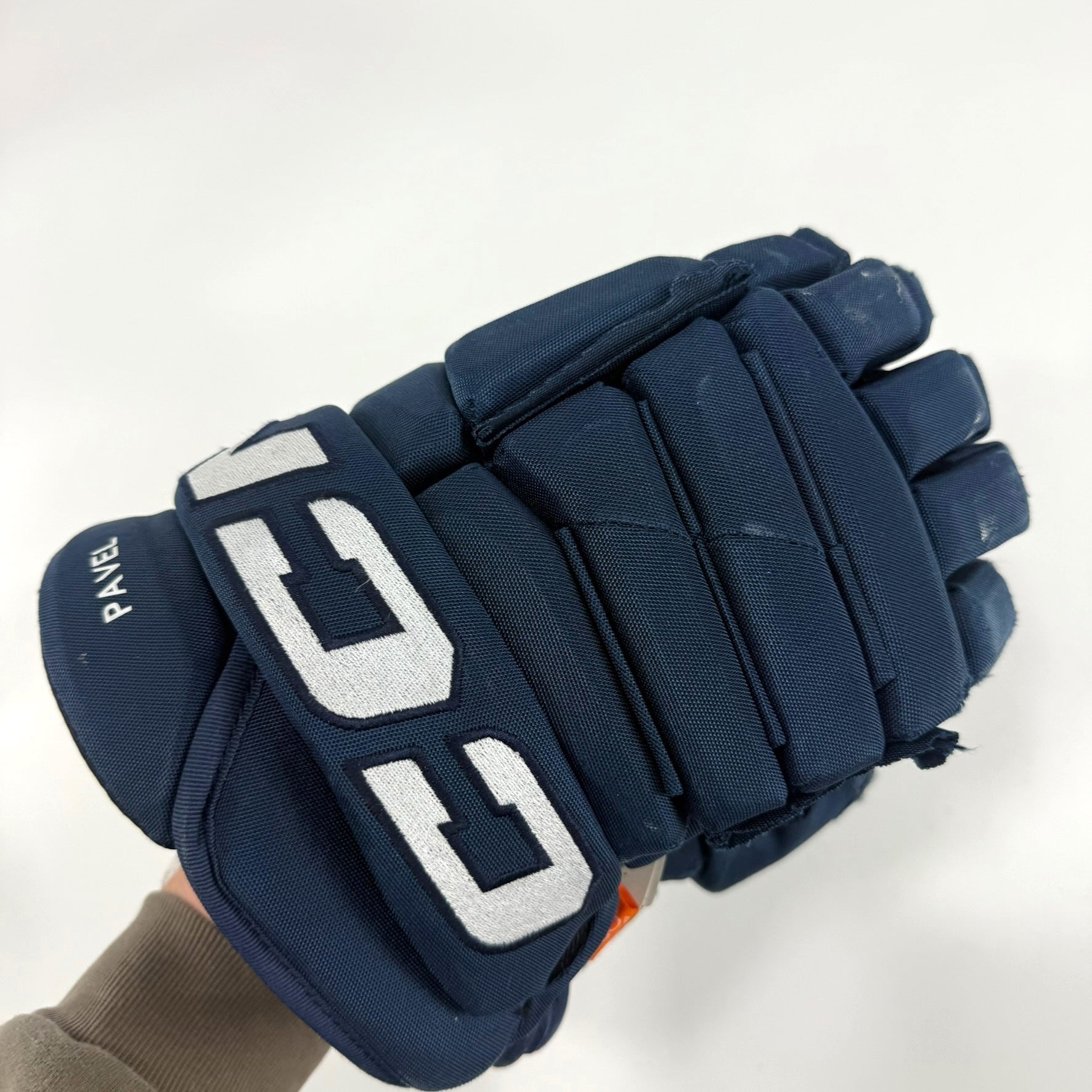Used Navy CCM 4Roll Gloves | 15" | D375