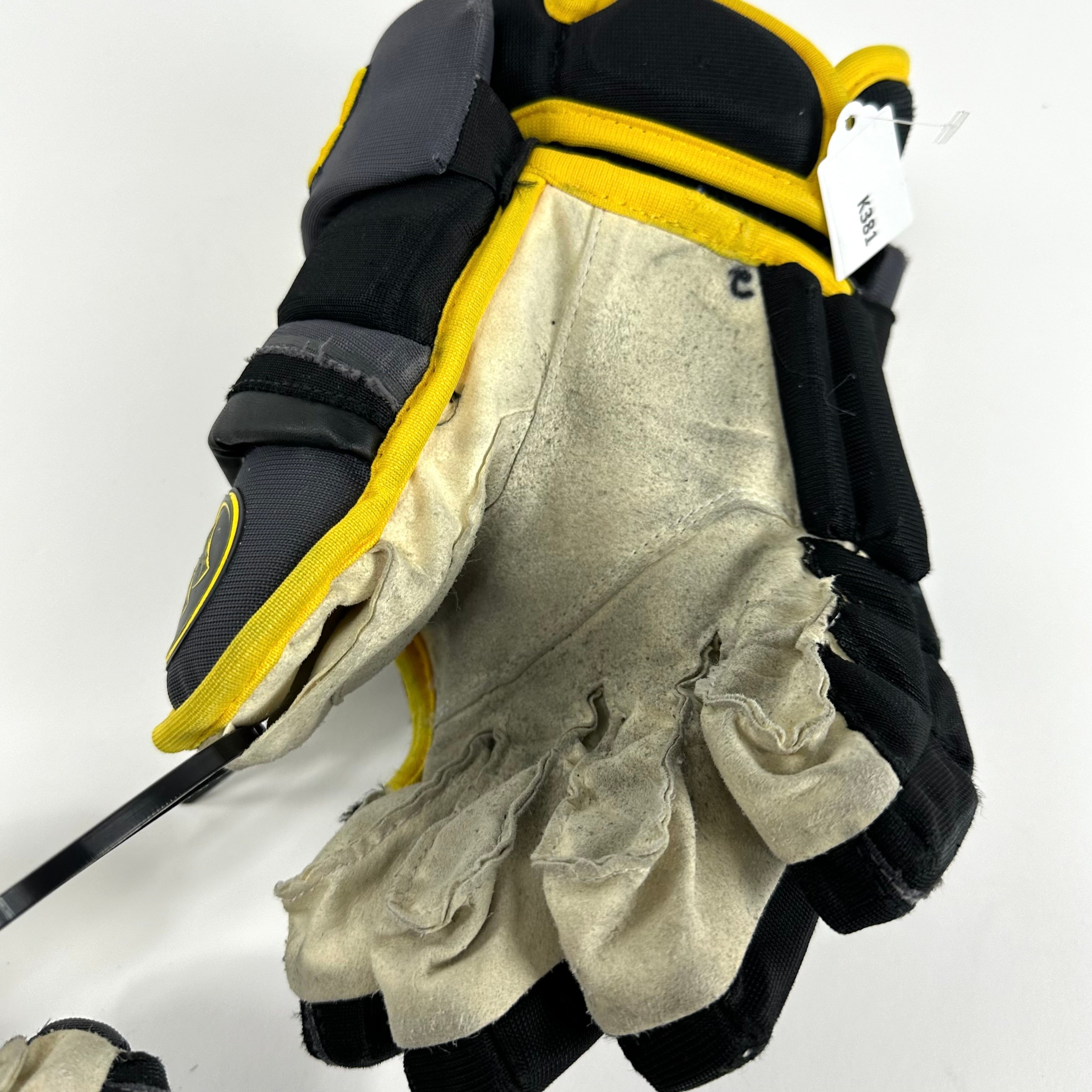 Used Black and Gold Warrior Covert QRE Pro Gloves | 14" | K381