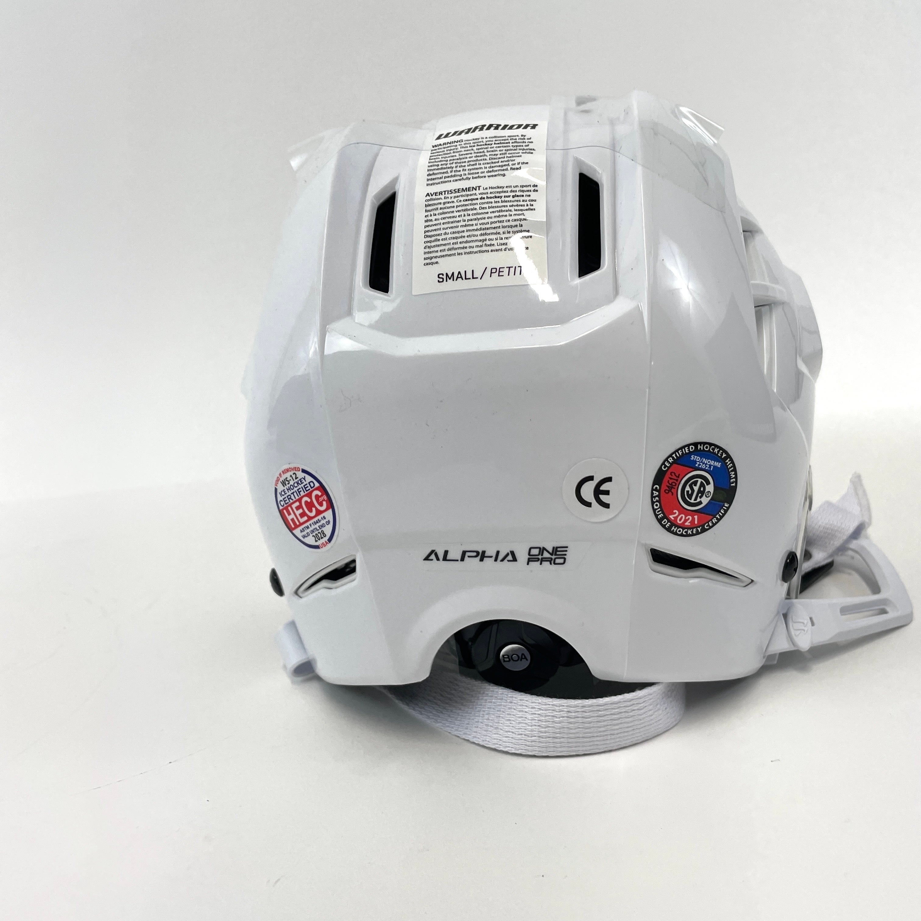 Brand New White Warrior Alpha One Pro Helmet | Senior Small - Top Flight Hockey