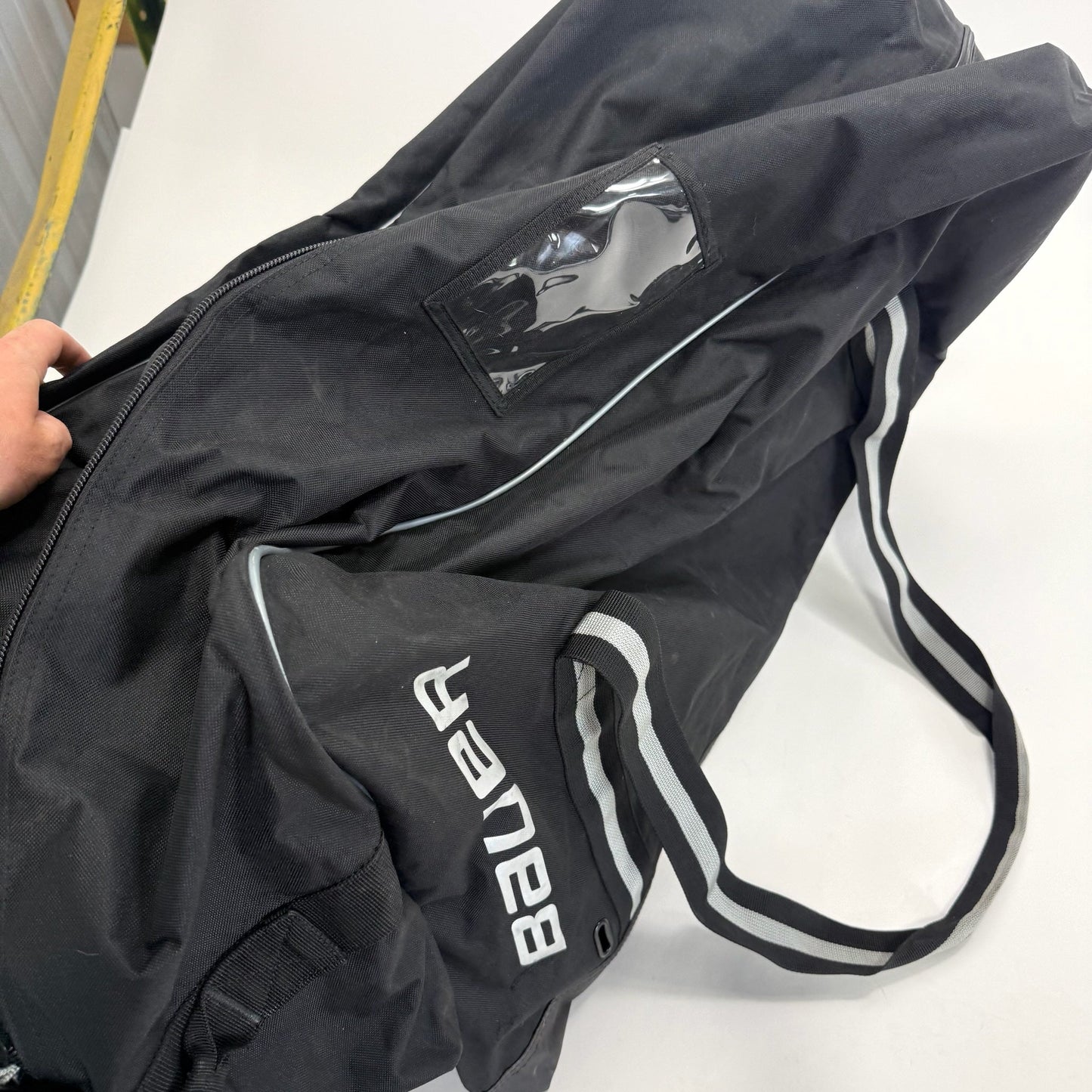 Used Black Bauer Hockey Player Bag