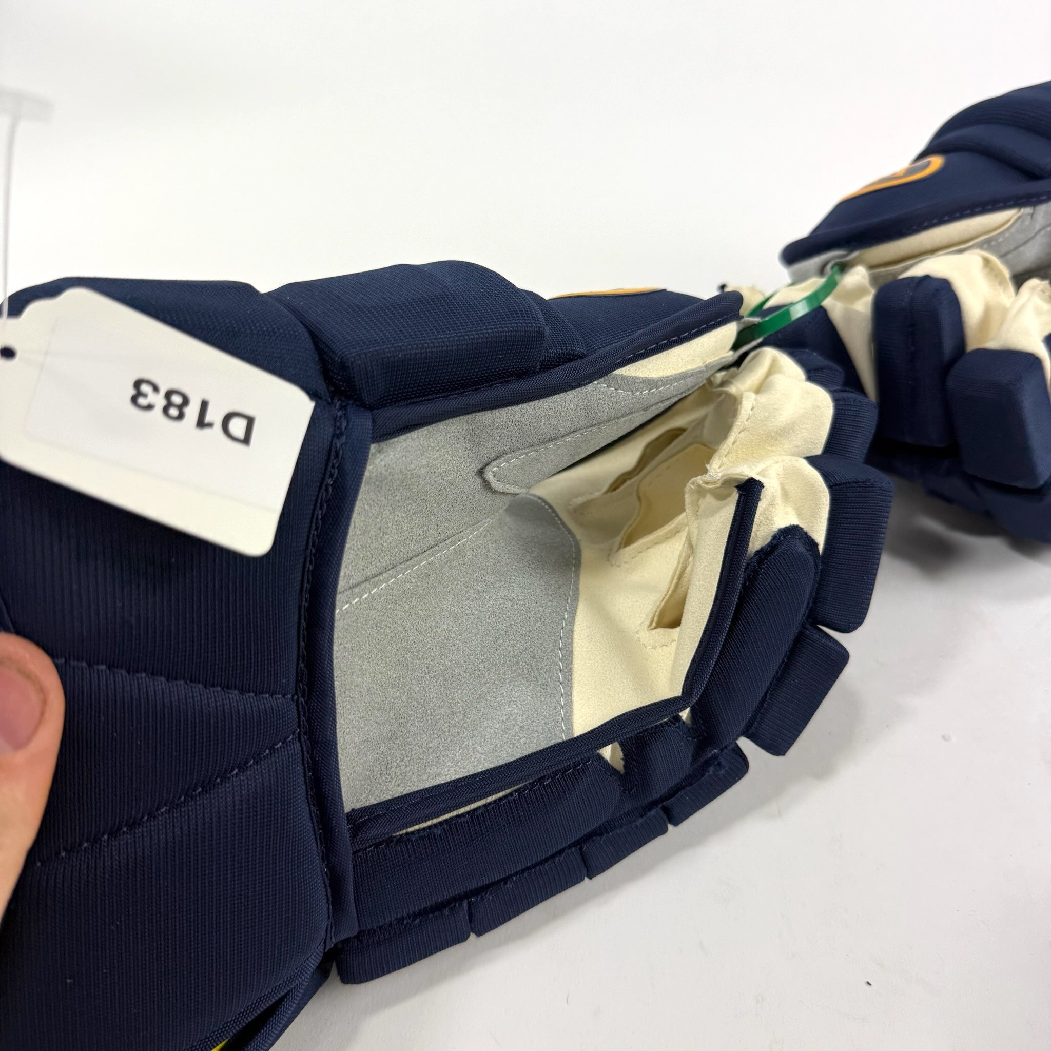 New Navy STL Blues Warrior Alpha AX1 Gloves | 14" | Saad | D183 - Top Flight Hockey