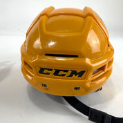 Used Sunflower Yellow CCM Tacks 910 Helmet | Small | E485