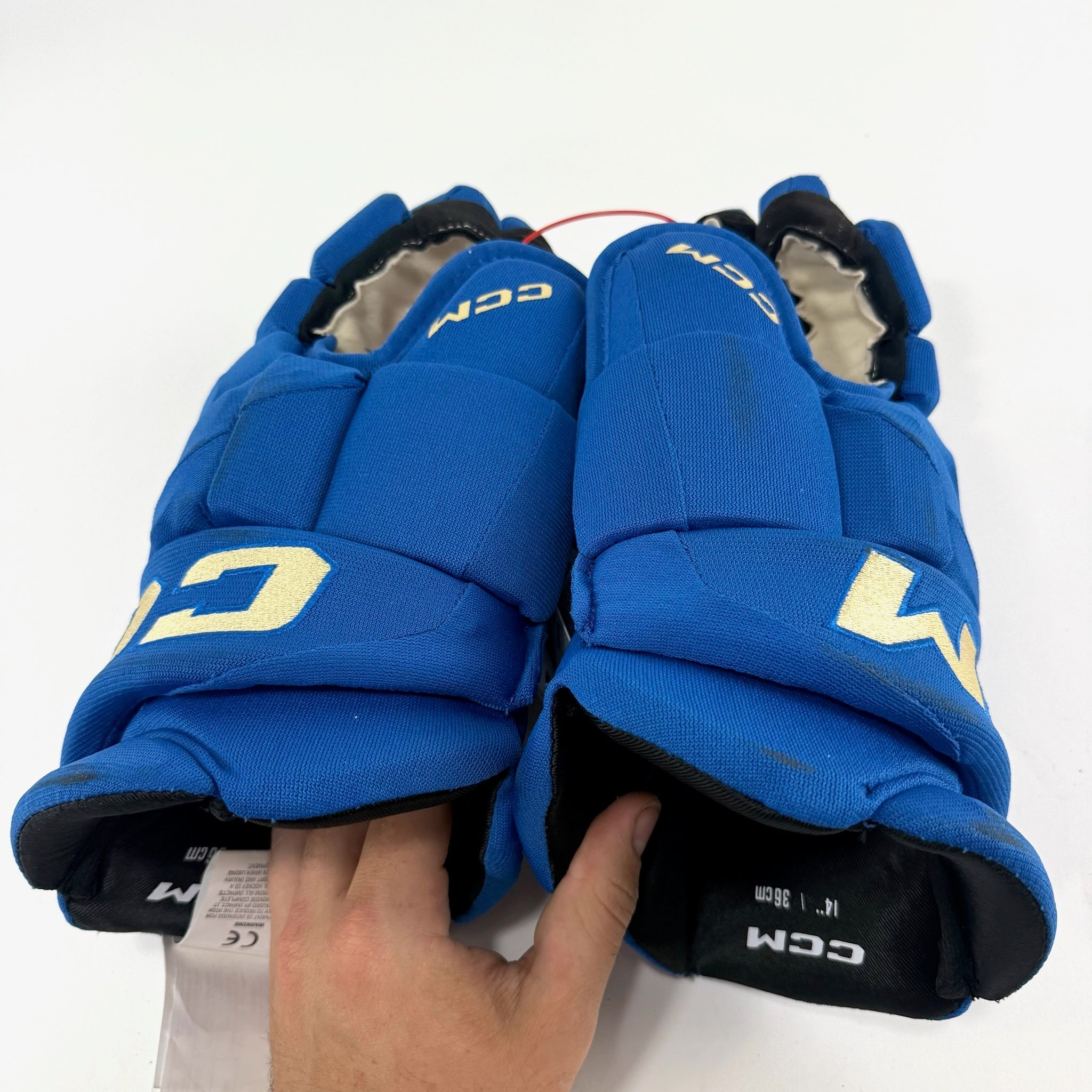 New STL Blues Winter Classic CCM Jetspeed Pro Gloves | 14" | Kessel | D106 - Top Flight Hockey