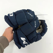 Used Navy CCM Jetspeed Pro Gloves | 13" | D351