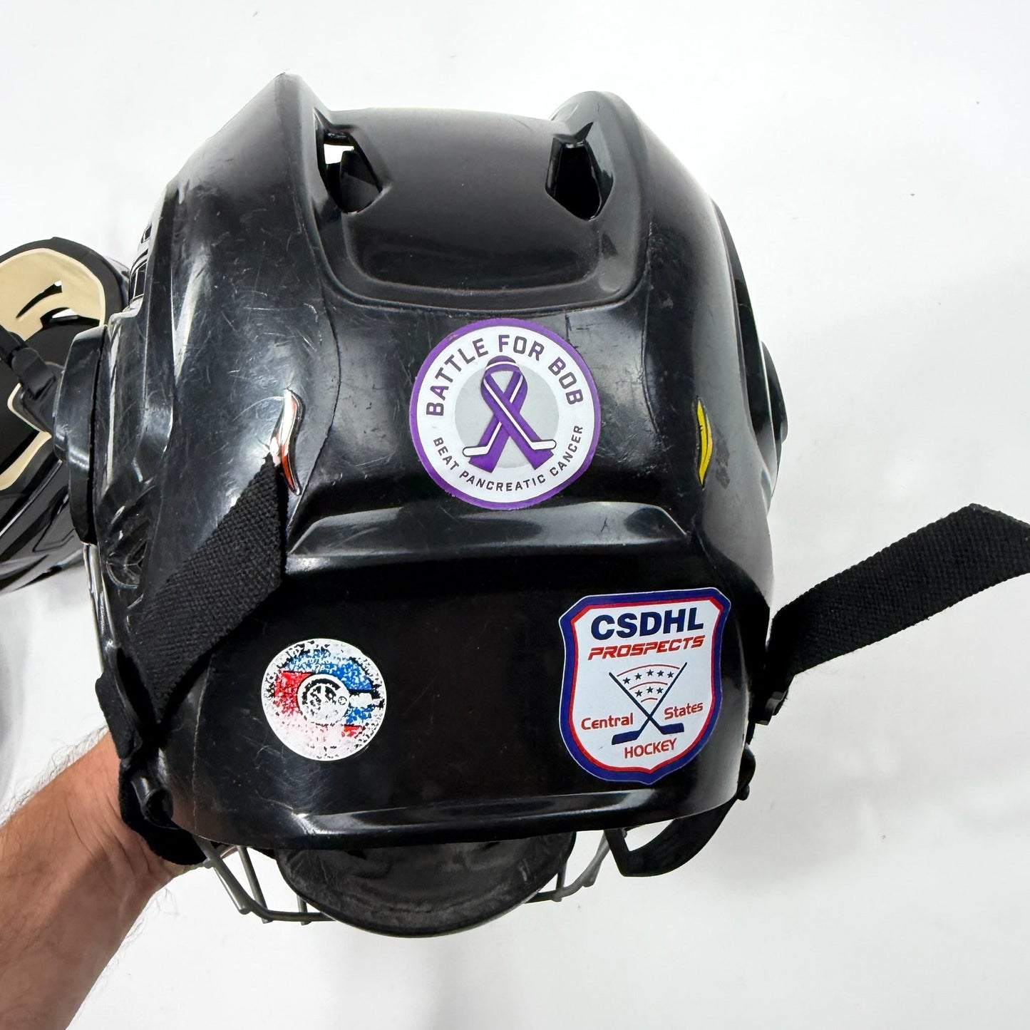 Used Black Bauer IMS 5.0 Helmet with Cage | Senior Small | AB924