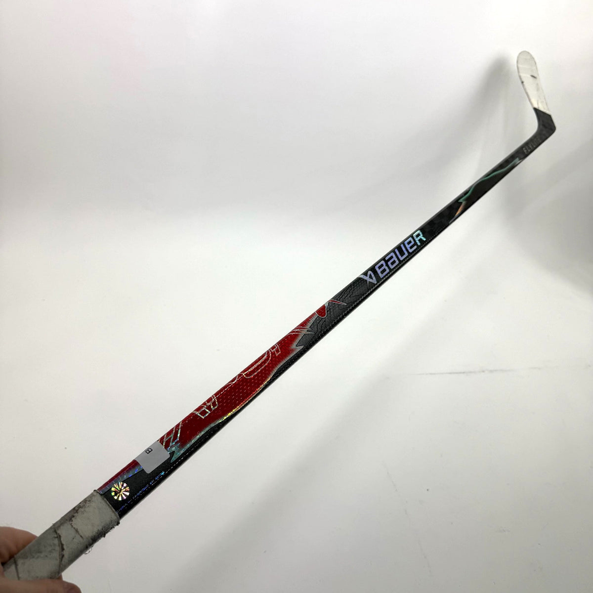 Used Left Red/Black Bauer Flylite | 95 Flex P28 Curve Grip | Colton Dach | BH146 - Top Flight Hockey