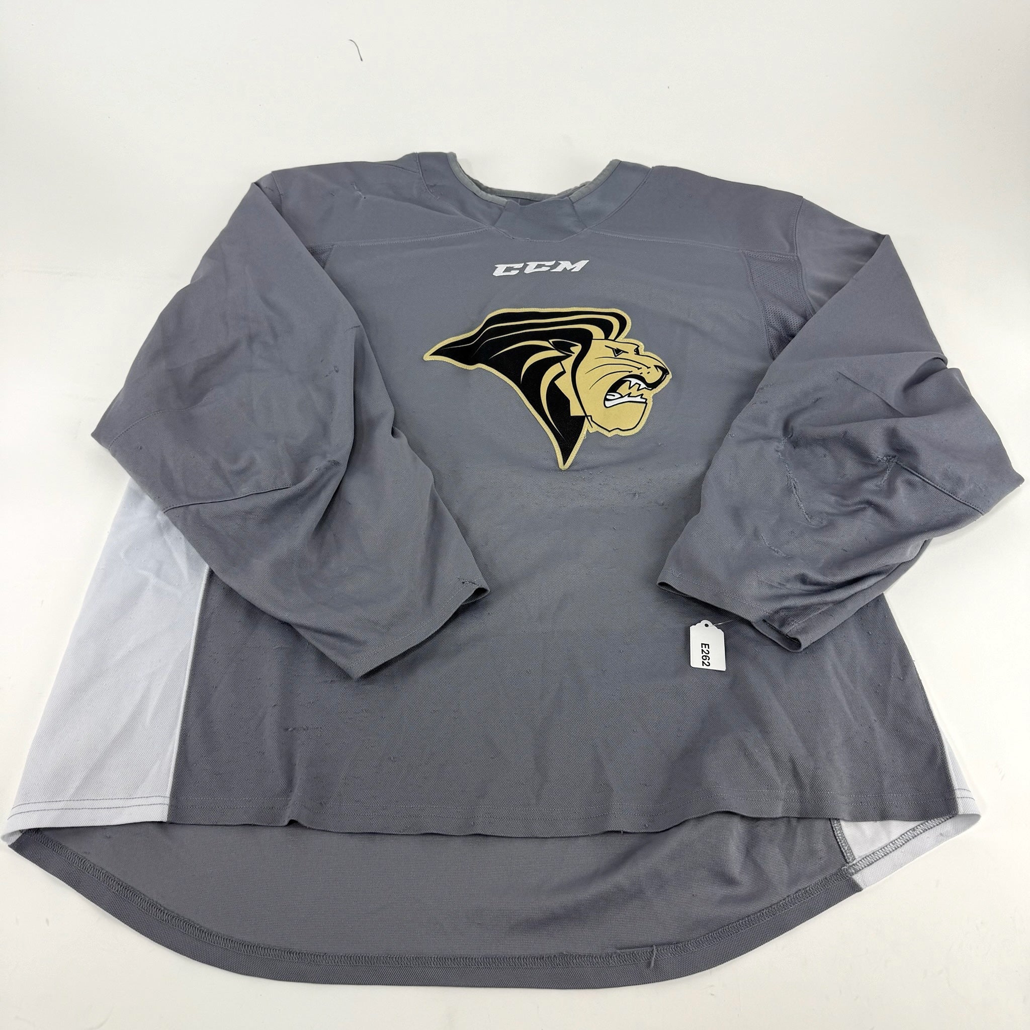 Used Grey Lindenwood CCM Practice Jersey | XL | E262 - Top Flight Hockey