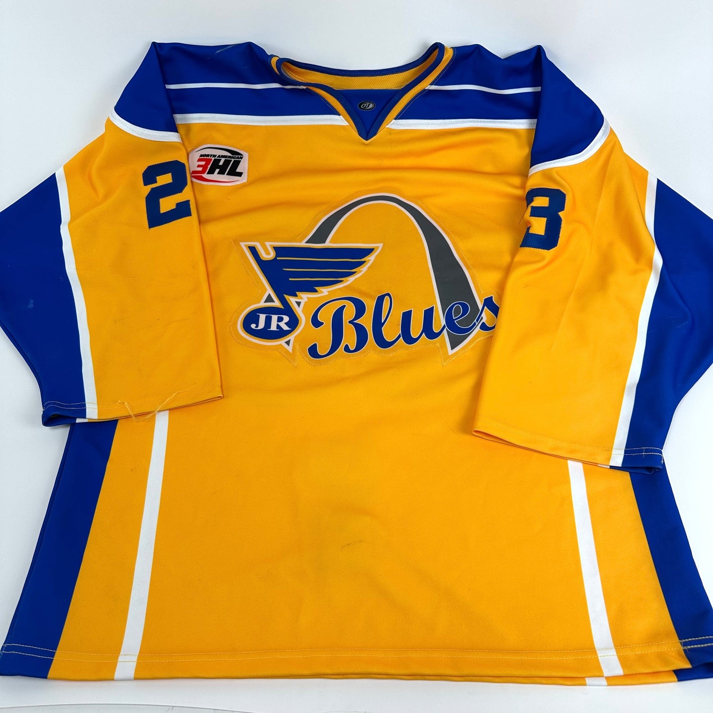 Used Gold and Royal St. Louis Junior Blues Jersey | Size 54 | K322 - Top Flight Hockey
