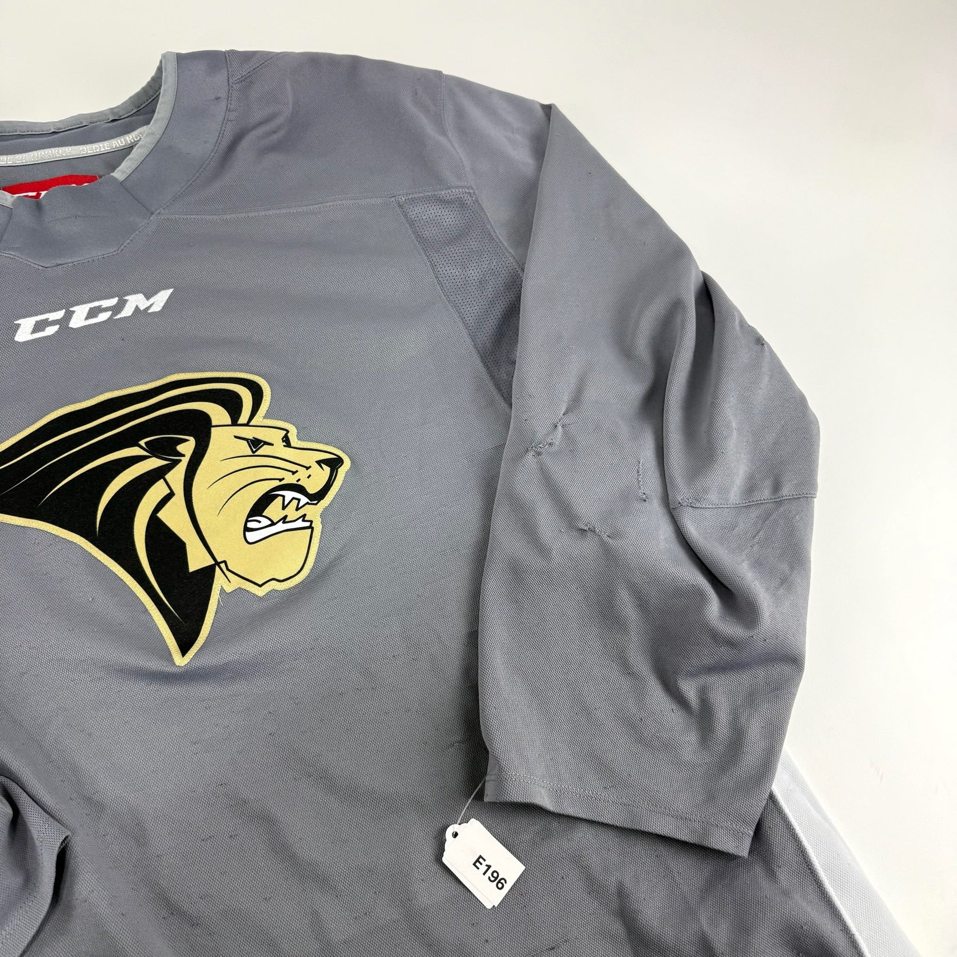 Used Grey Lindenwood CCM Practice Jersey | XL | E196 - Top Flight Hockey