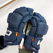 Used Navy CCM Jetspeed Pro Gloves | 14" | D372