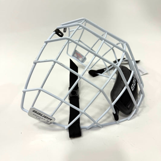 Like New White Bauer Profile II Cage | Large | AB819 - Top Flight Hockey