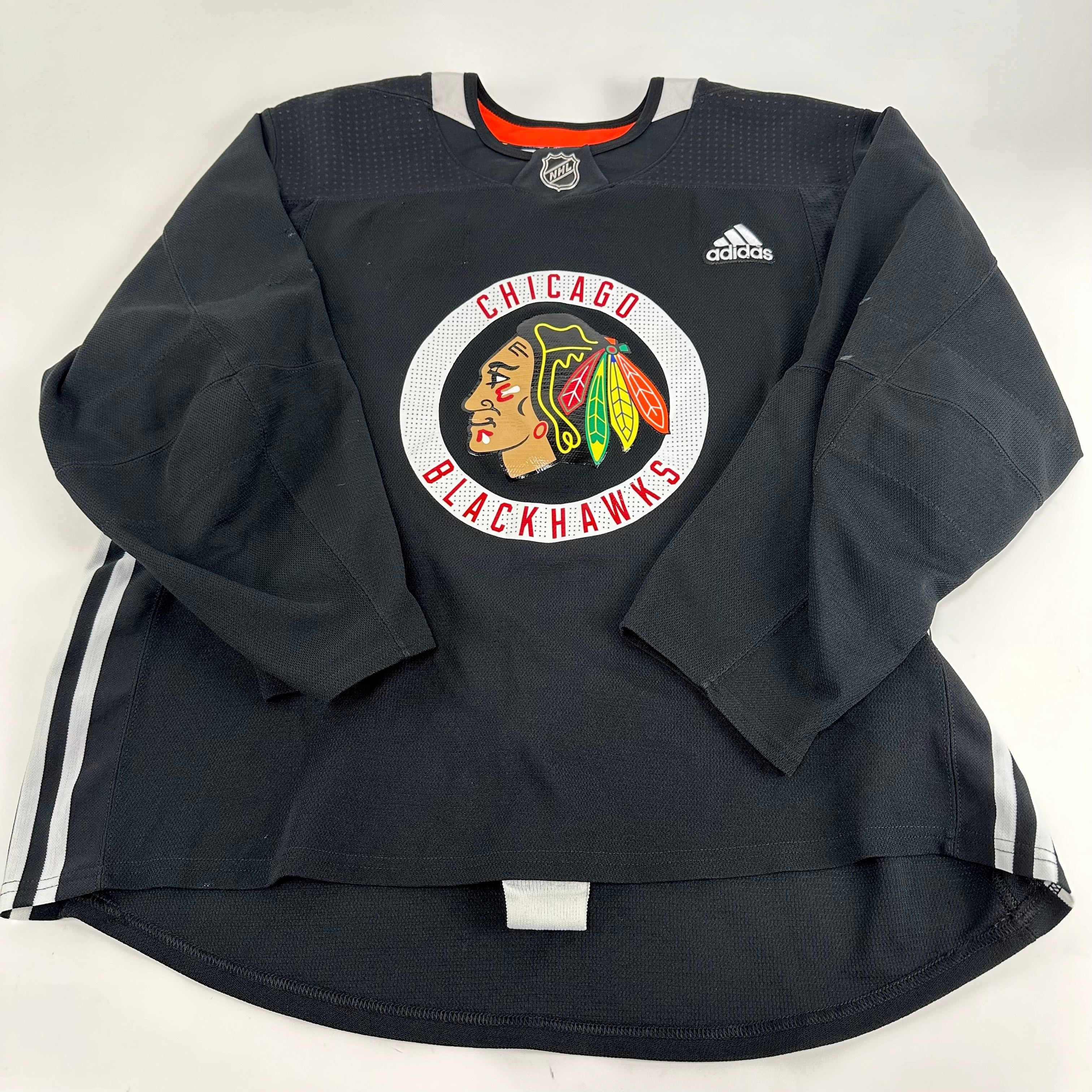 JOHNSON #52 - Black Chicago Blackhawks Practice Jersey - Adidas MIC Size 56 - Top Flight Hockey