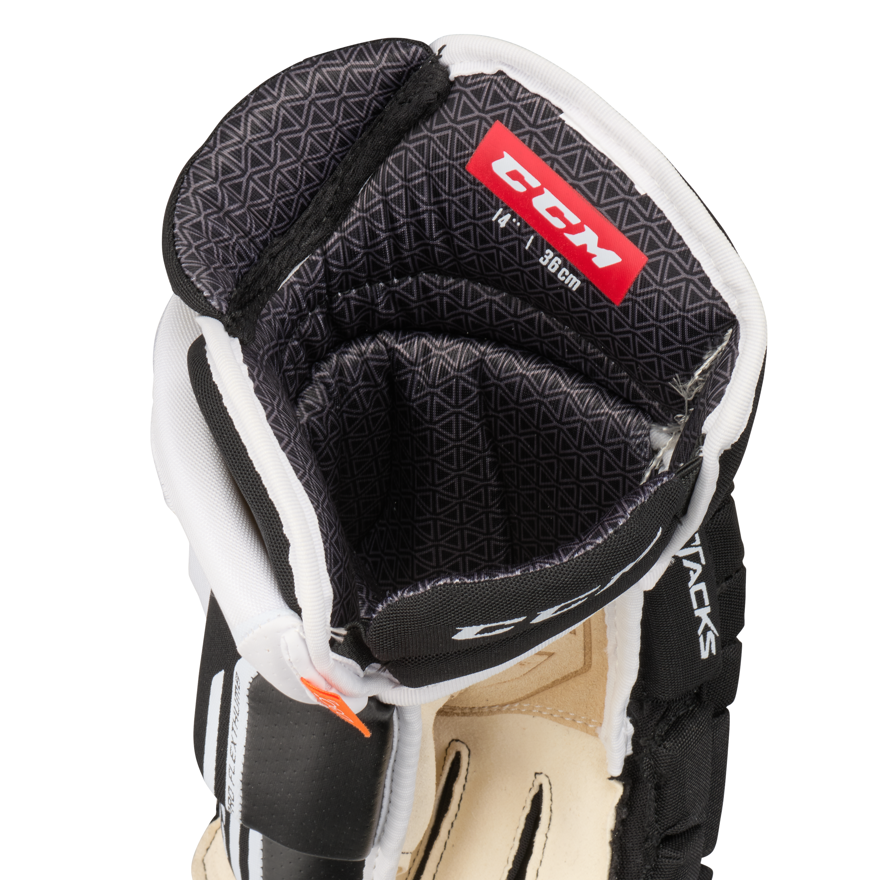 New Black and White CCM HG 4R Pro Gloves Senior 14"