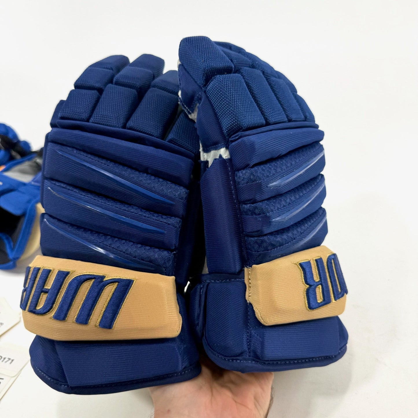 Used Once STL Blues Winter Classic Warrior Alpha QX Pro Gloves | 14" | D165 - Top Flight Hockey