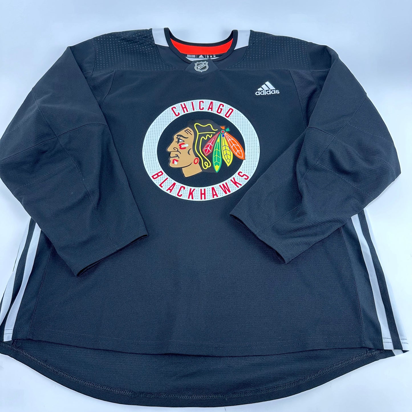 ROMEO #49 - Black Chicago Blackhawks Practice Jersey - Adidas MIC Size 56 - Top Flight Hockey