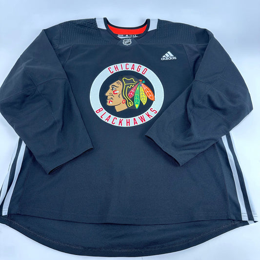 ROMEO #49 - Black Chicago Blackhawks Practice Jersey - Adidas MIC Size 56 - Top Flight Hockey