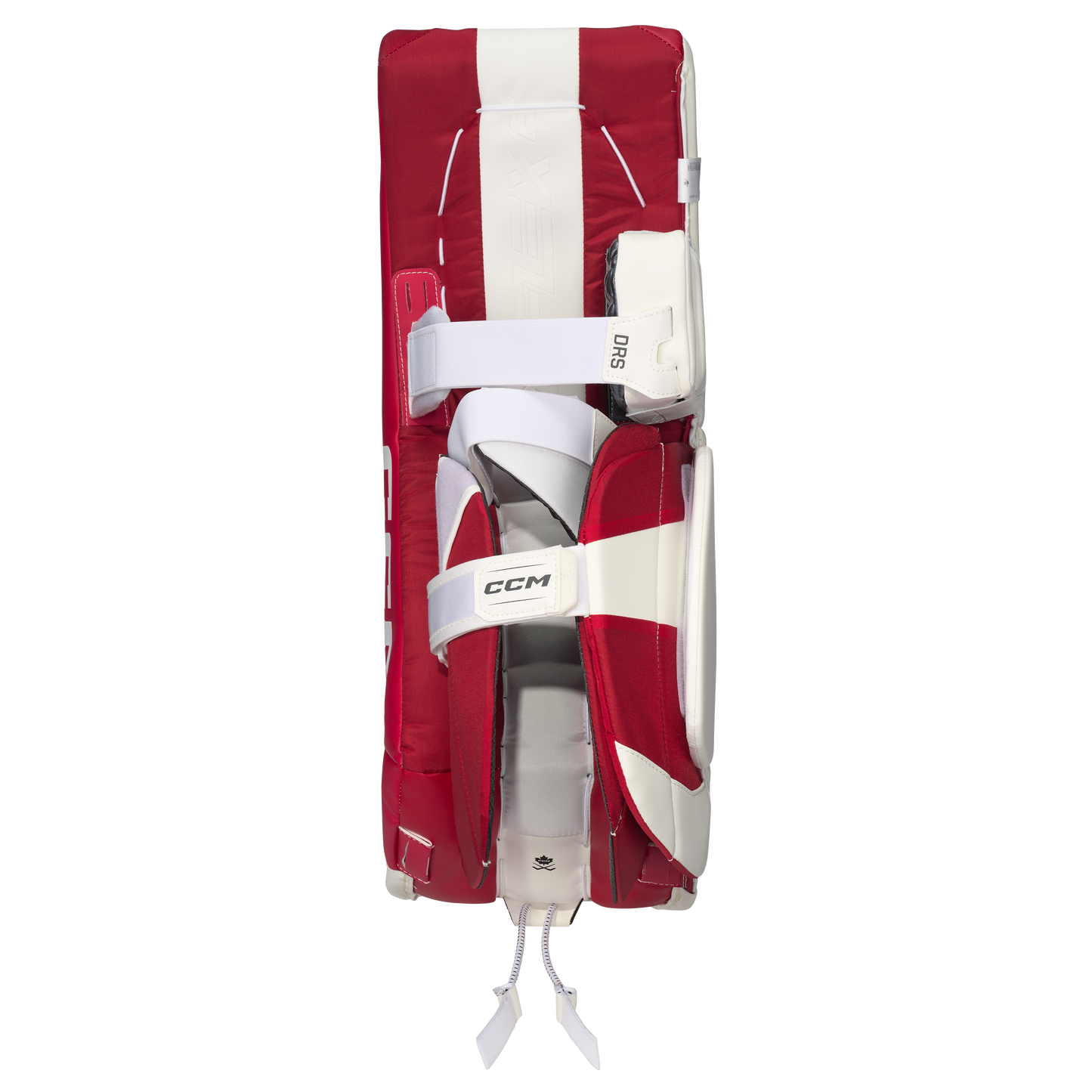 New CCM White E Flex 6.9 Goalie Leg Pads | 33+1" | #191520631697