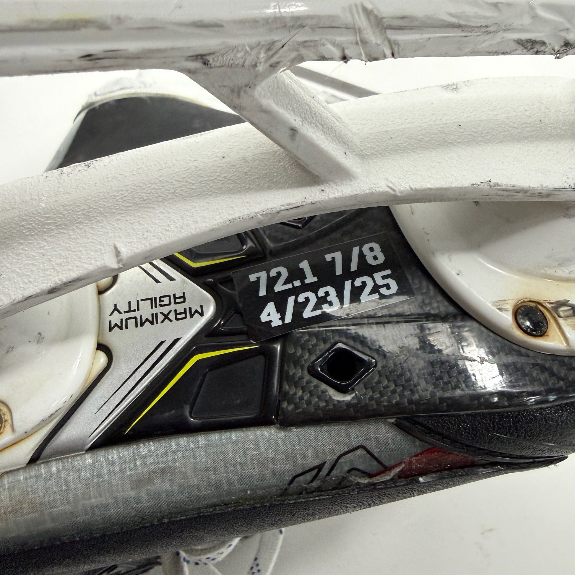Used Red Bauer Vapor Hyperlite 2 Skates | Size 12 D | Chicago Blackhawks #72 Alex Valsic | BH314 - Top Flight Hockey