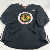 GAGNIER #74 - Black Chicago Blackhawks Practice Jersey - Adidas MIC Size 56 - Top Flight Hockey