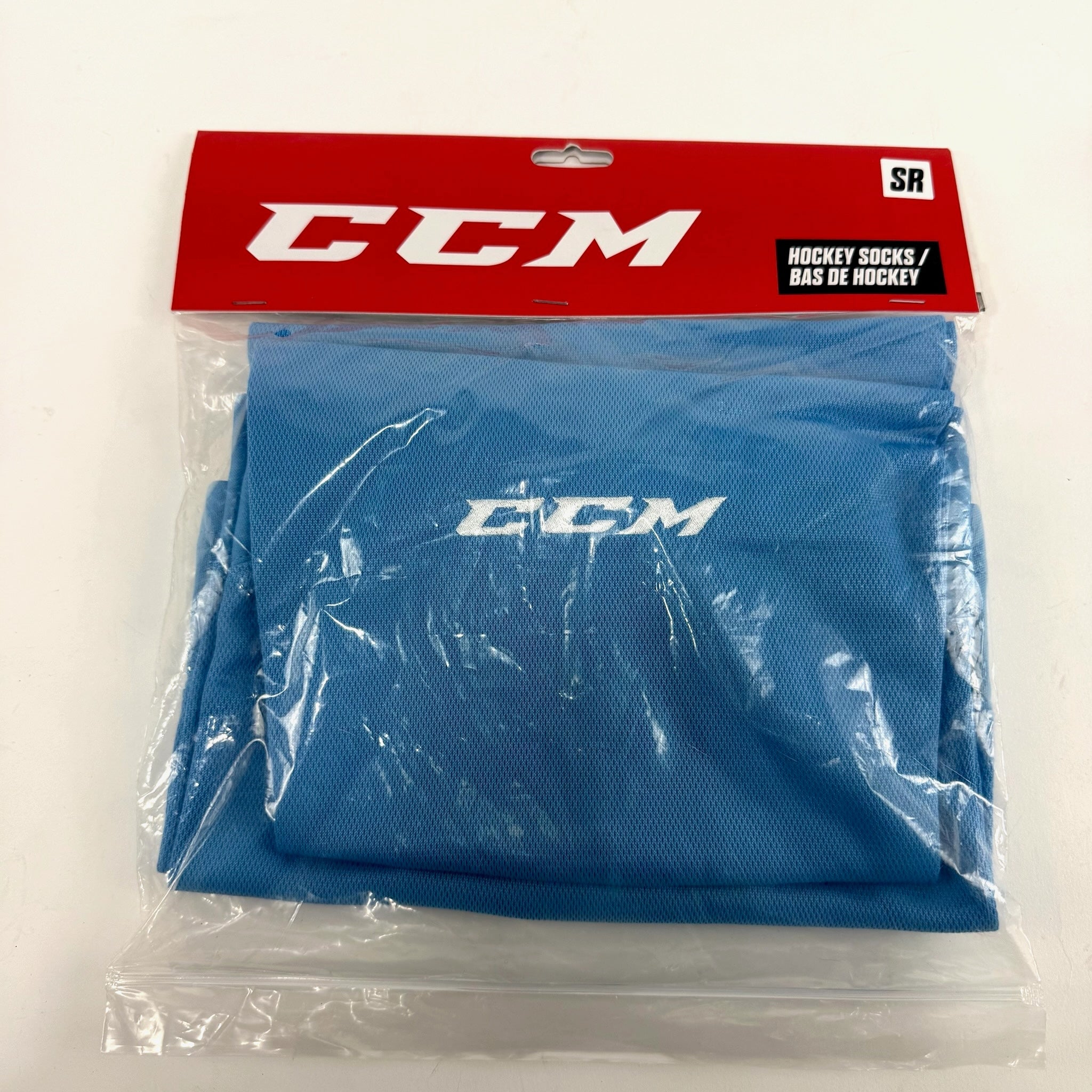 New Baby Blue CCM Practice Socks | Senior - Top Flight Hockey