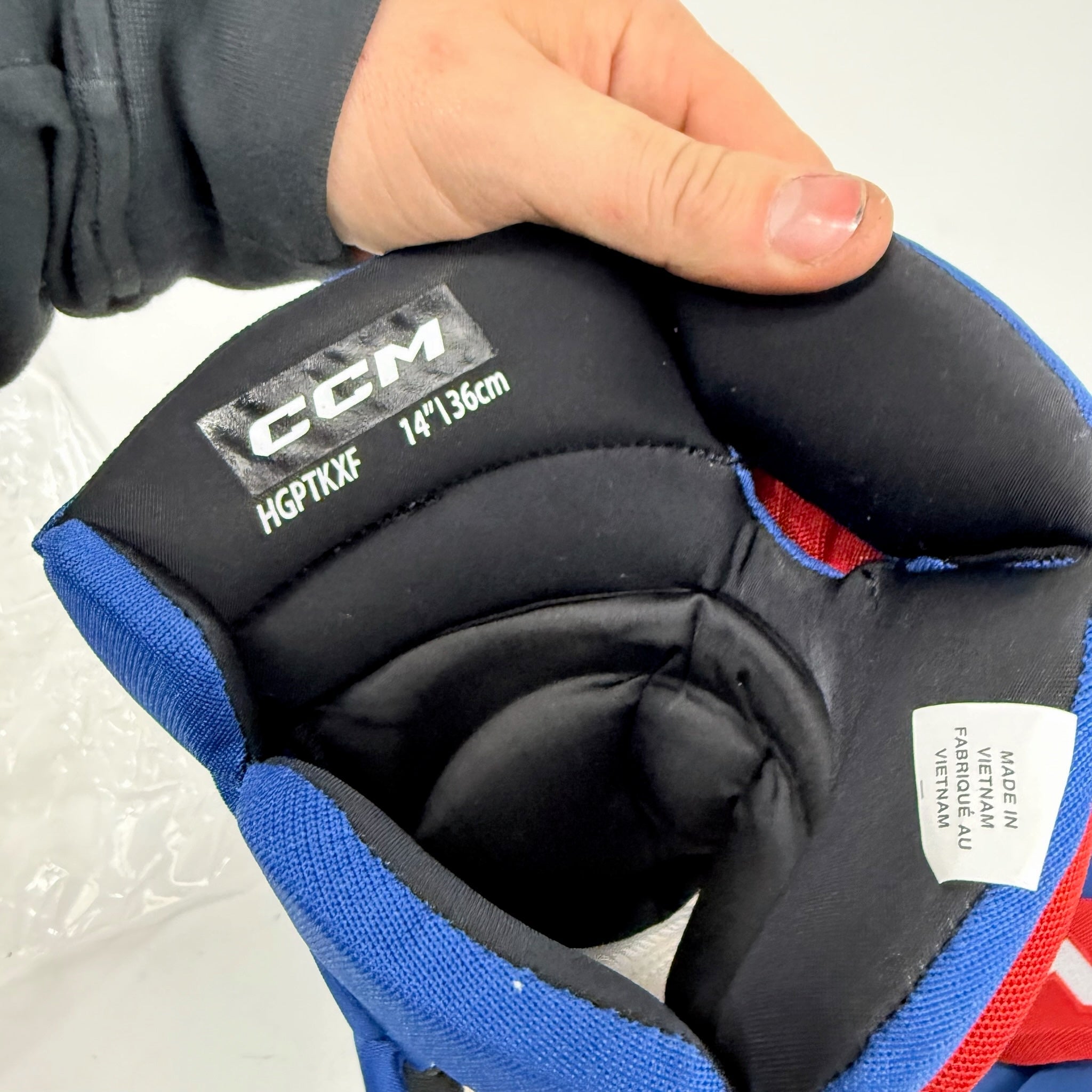 New Team USA CCM Tacks XF Pro Stock Gloves | 14" - #683978325308