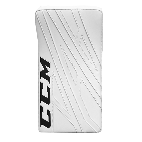 New CCM White E Flex 4.9 Goalie Blocker | Full Right | Senior | #191520268787 - Top Flight Hockey