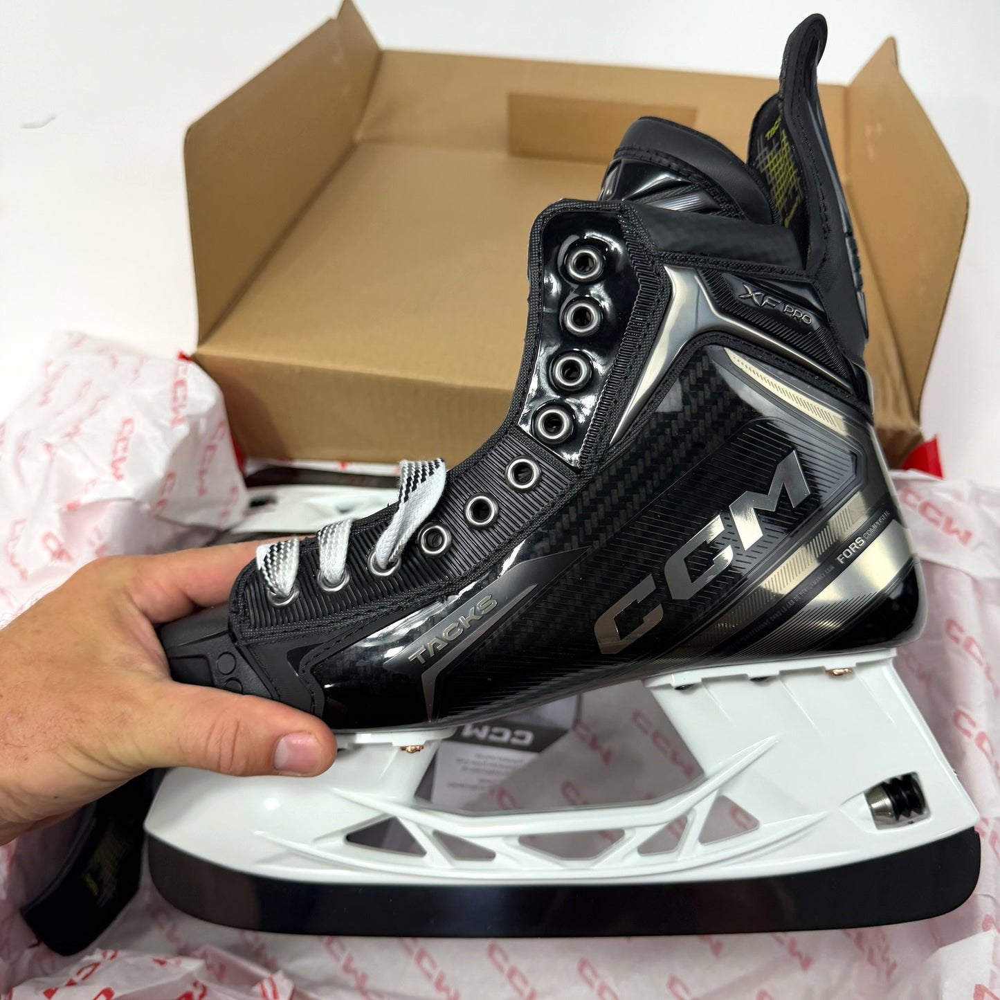 Brand New Retail CCM Tacks XF Pro Skates - Size 7 - Regular
