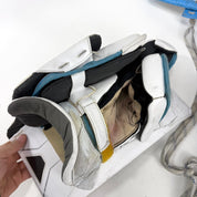 Used White/yellow/blue Bauer Vapor Hyperlite Full Right Goalie Set | 37+ (XXL) - Top Flight Hockey